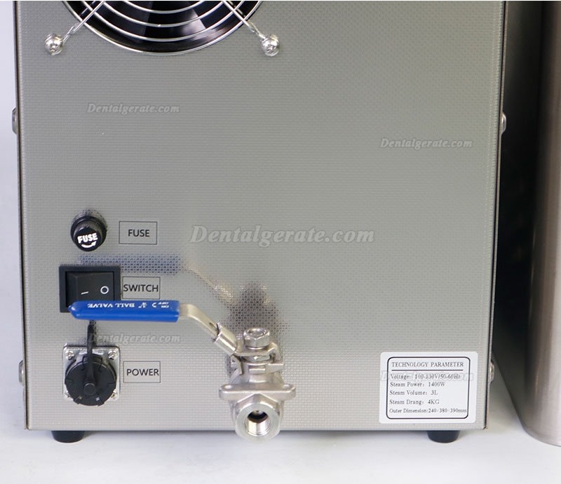 Dental dampfreiniger mit abdampfschale DS300-4B 1400W f&uuml;r dentallabor